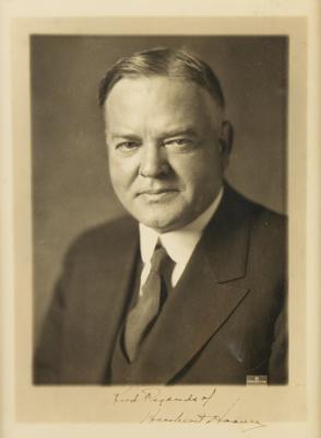 Lot #1045 Herbert Hoover Signed Photograph - Image 1