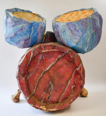 Lot #1657 The Flintstones: The B-52s Screen-Used Drum Set - Image 4