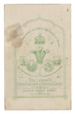 Lot #1652 Chang and Eng Bunker Signed Photograph - Image 2