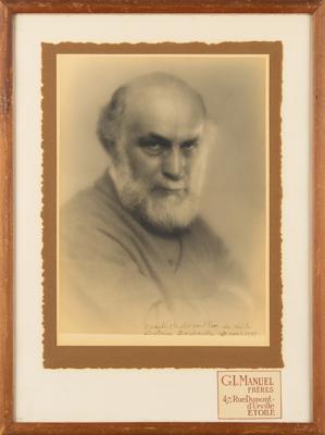 Lot #1307 Antoine Bourdelle Signed Oversized Photograph - Image 2