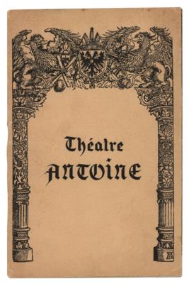 Lot #1512 Jean-Paul Sartre Signed Program - Image 1