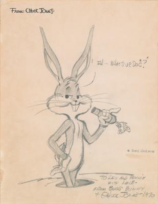 Lot #1396 Chuck Jones Original Sketch of Bugs