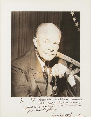 Lot #1016 Dwight D. Eisenhower Signed Oversized Photograph - Image 1