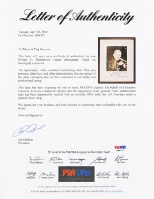 Lot #1016 Dwight D. Eisenhower Signed Oversized Photograph - Image 4