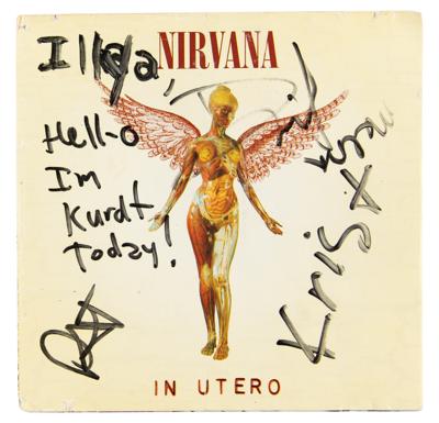 Lot #1595 Nirvana Signed 'In Utero' CD Booklet - Image 1