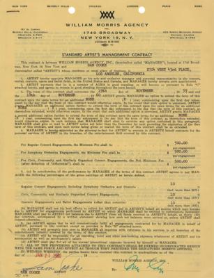 Lot #1633 Sam Cooke Document Signed - Image 1