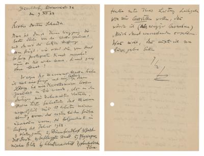 Lot #1297 Paul Klee Autograph Letter Signed - Image 1