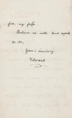 Lot #1109 King Edward VIII Autograph Letter Signed - Image 2