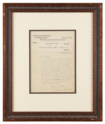 Lot #1104 Winston Churchill: A generous Churchill compensates another driver in a recent fender bender: 