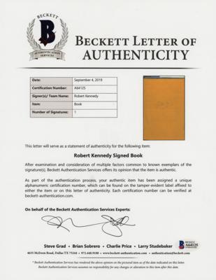 Lot #1078 Robert F. Kennedy Signed Book - Image 5