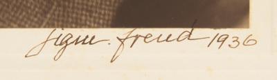 Lot #1099 Sigmund Freud Signed Photograph - Image 2