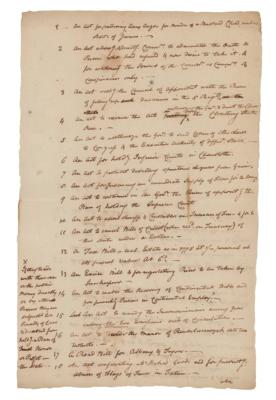 Lot #1085 John Jay Handwritten Manuscript - Image 1