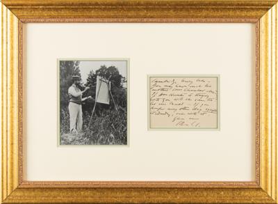Lot #1319 John Singer Sargent Autograph Letter Signed - Image 1