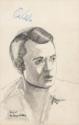 Lot #1779 Orson Welles Signed Sketch - Image 1