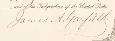 Lot #1008 James A. Garfield Document Signed as President - Image 2
