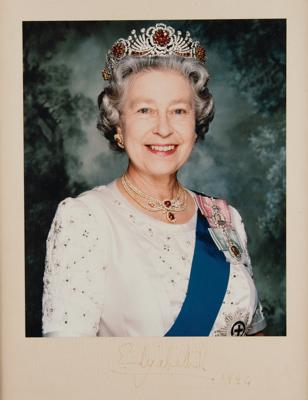Lot #1115 Queen Elizabeth II Signed Oversized Photograph - Image 1