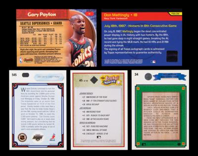 Lot #1916 All-Stars and Hall of Famers (5) Signed Sports Cards Group Lot - Image 2