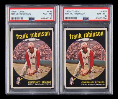 Lot #1834 1959 Topps Lot of (2) #435 Frank Robinson - Both PSA NM-MT 8 Baseball Cards - Image 1