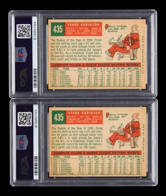Lot #1834 1959 Topps Lot of (2) #435 Frank Robinson - Both PSA NM-MT 8 Baseball Cards - Image 2