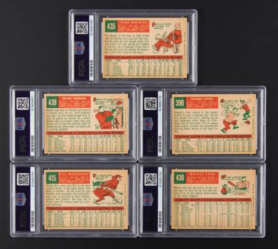 Lot #1790 1959 Topps Baseball Lot of (5) HOFers - All PSA NM-MT 8 Baseball Cards - Image 2