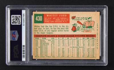 Lot #1788 1959 Topps #430 Whitey Ford PSA MINT 9 Baseball Card - Image 2