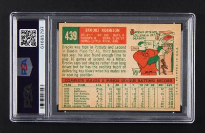 Lot #1789 1959 Topps #439 Brooks Robinson PSA MINT 9 Baseball Card - Image 2