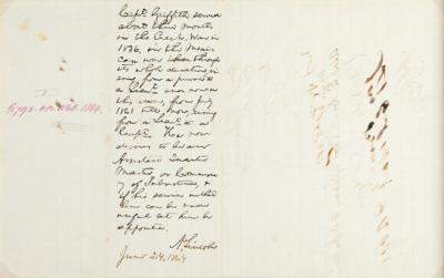 Lot #1006 Abraham Lincoln: President Lincoln endorses the promotion of a wounded captain, who raised a volunteer company when 