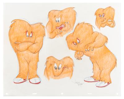 Lot #1481 Gossamer color model drawing by Virgil