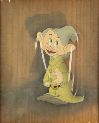 Lot #1335 Dopey production cel from Snow White and the Seven Dwarfs Production Cel - Image 1