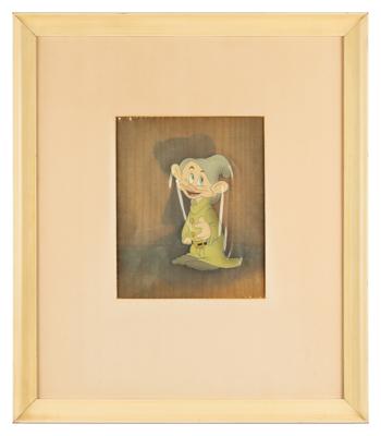 Lot #1335 Dopey production cel from Snow White and the Seven Dwarfs Production Cel - Image 2