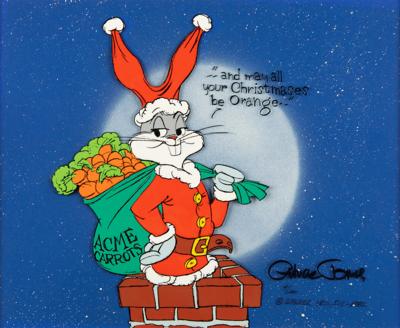 Lot #1467 Chuck Jones Signed Limited Edition Cel: 'Santa Bugs Bunny' - Image 1