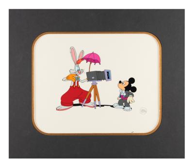 Lot #1460 Mickey Mouse and Roger Rabbit production cel from Mickey's 60th Birthday Special - Image 2