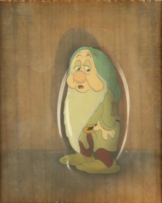 Lot #1338 Sleepy production cel from Snow White and the Seven Dwarfs Production Cel - Image 1