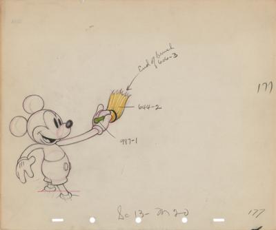 Lot #1435 Mickey Mouse and Pluto production drawings from Society Dog Show Production Drawings - Image 1