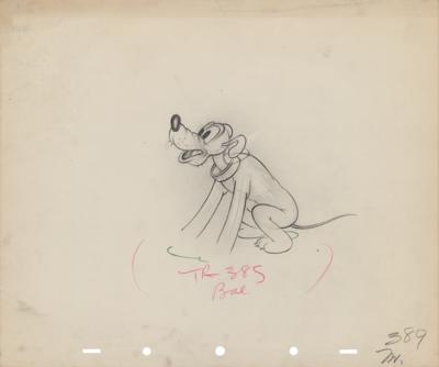 Lot #1435 Mickey Mouse and Pluto production drawings from Society Dog Show Production Drawings - Image 2