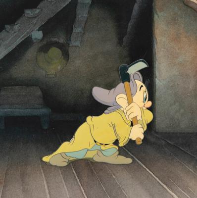 Lot #1334 Dopey production cel from Snow White and the Seven Dwarfs - Image 1