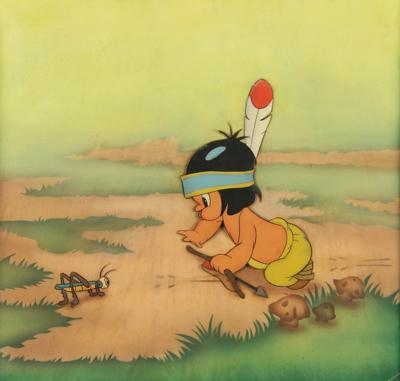 Lot #1336 Little Hiawatha and Grasshopper production cels from Little Hiawatha - Image 1