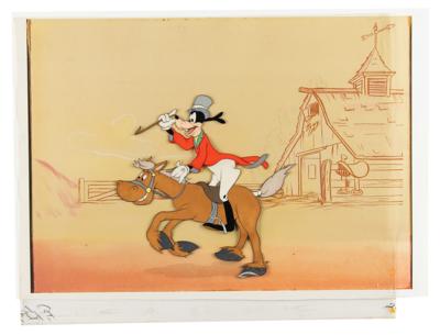 Lot #1359 Goofy and Percy production cel from How to Ride a Horse Production Cel - Image 2