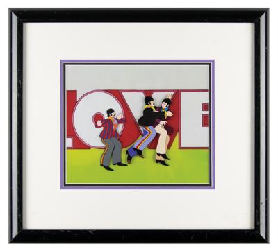 Lot #1400 Paul McCartney, John Lennon, and Ringo Starr production cels from Yellow Submarine - Image 2