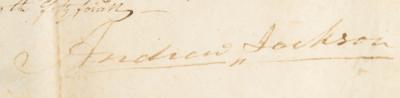 Lot #1004 Andrew Jackson Document Signed as President - Image 2