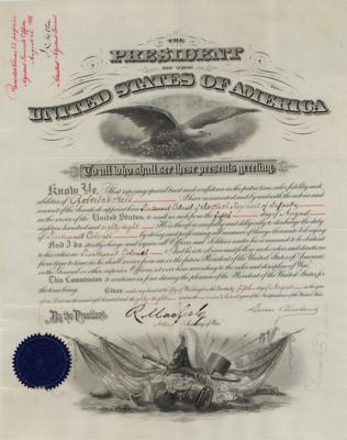 Lot #1024 Grover Cleveland Document Signed as President - Image 1