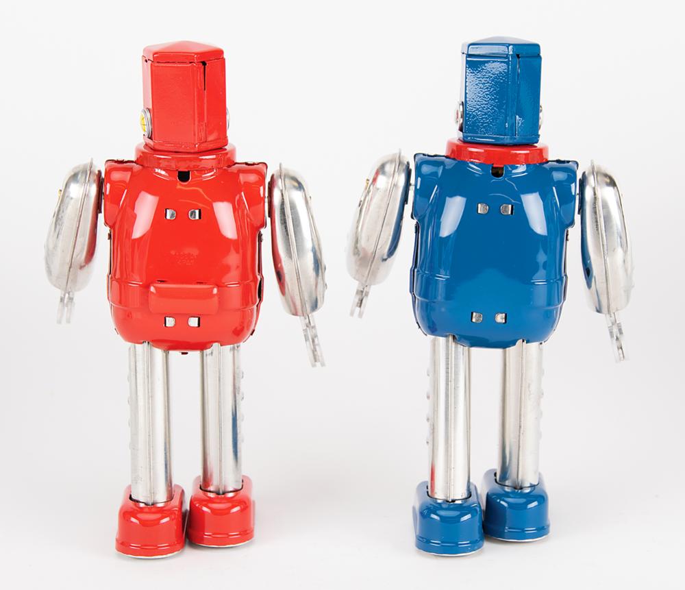 Lot of (2) Hex Head Robots by Metal House from the collection of