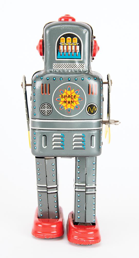 Vintage Mechanical Walking Space Man Robot by Yoneya from the