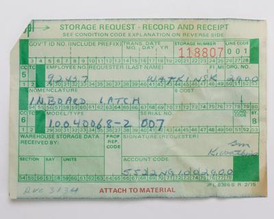 Lot #99 JPL Mars Viking Orbiter Solar Array Hinge and Latch - Image 10