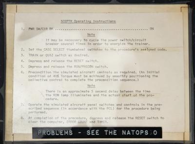 Lot #134 SH-2F Helicopter Suitcase Emergency Procedure Trainer (SCEPTR Flight Simulator) - Image 4