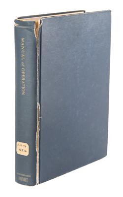 Lot #286 Harvard Mark I Operation Manual - Image 1