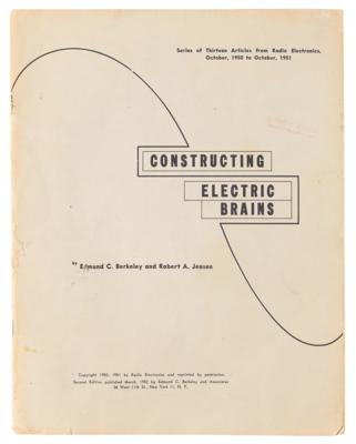Lot #289 Constructing Electronic Brains by Edmund Berkeley and Robert Jensen - Image 1