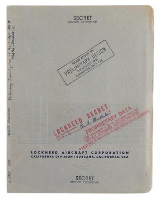 Lot #143 Lockheed Aircraft: F-86F Sabre 'Secret' Fighter-Bomber Report - Image 1