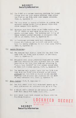 Lot #143 Lockheed Aircraft: F-86F Sabre 'Secret' Fighter-Bomber Report - Image 4