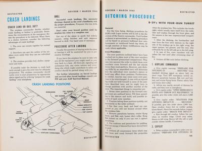 Lot #140 Boeing B-29 Superfortress Airplane Commander Training Manual - Image 6